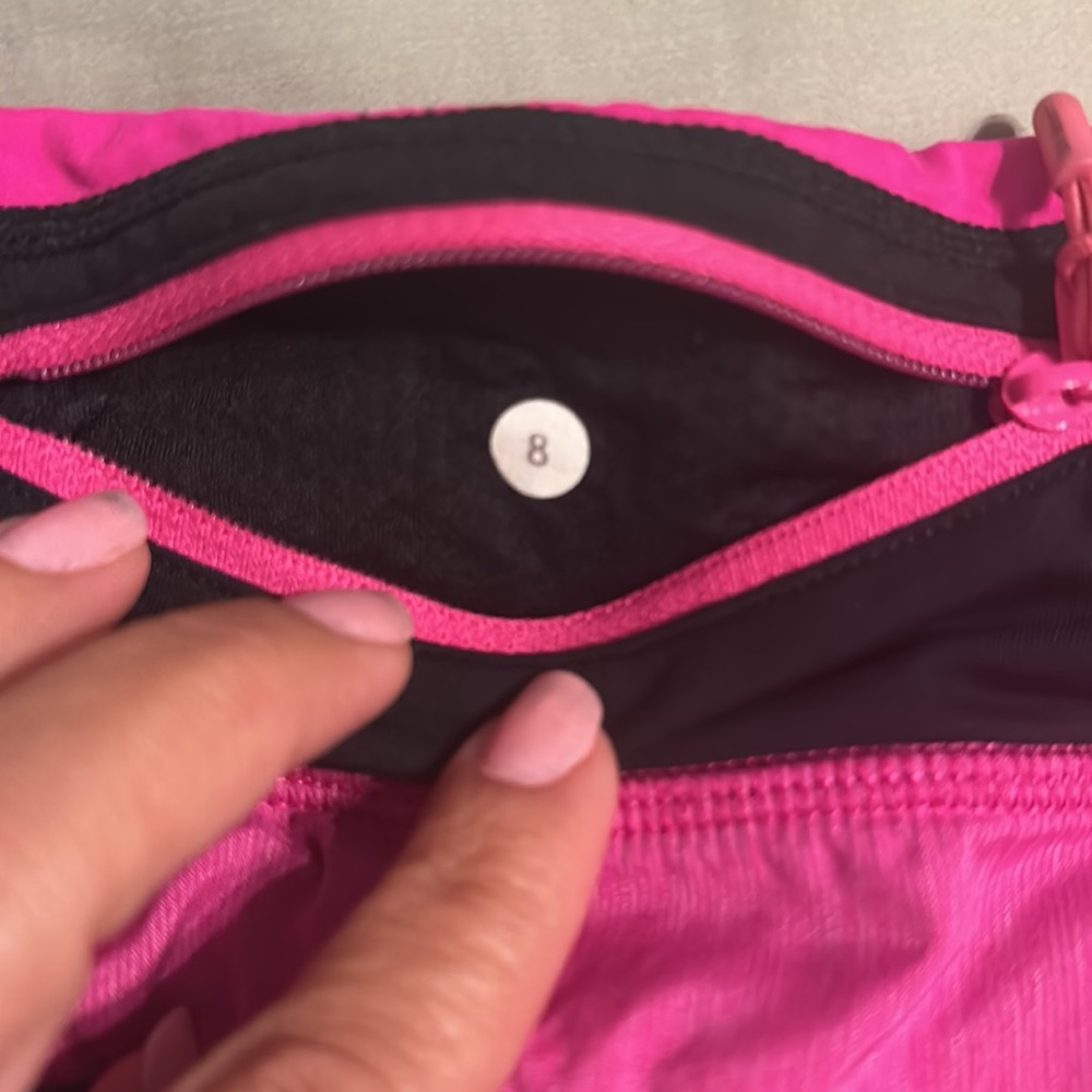 lululemon athletica Pink and Black Athletic Shorts - Picture 4 of 4